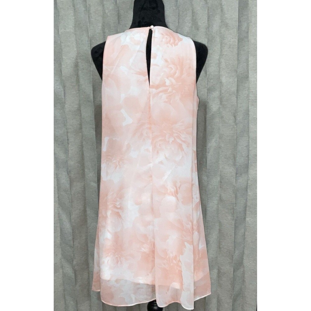 Calvin Klein Light Pink Floral Sleeveless Women’s Dress Size 10 - Picture 5 of 13